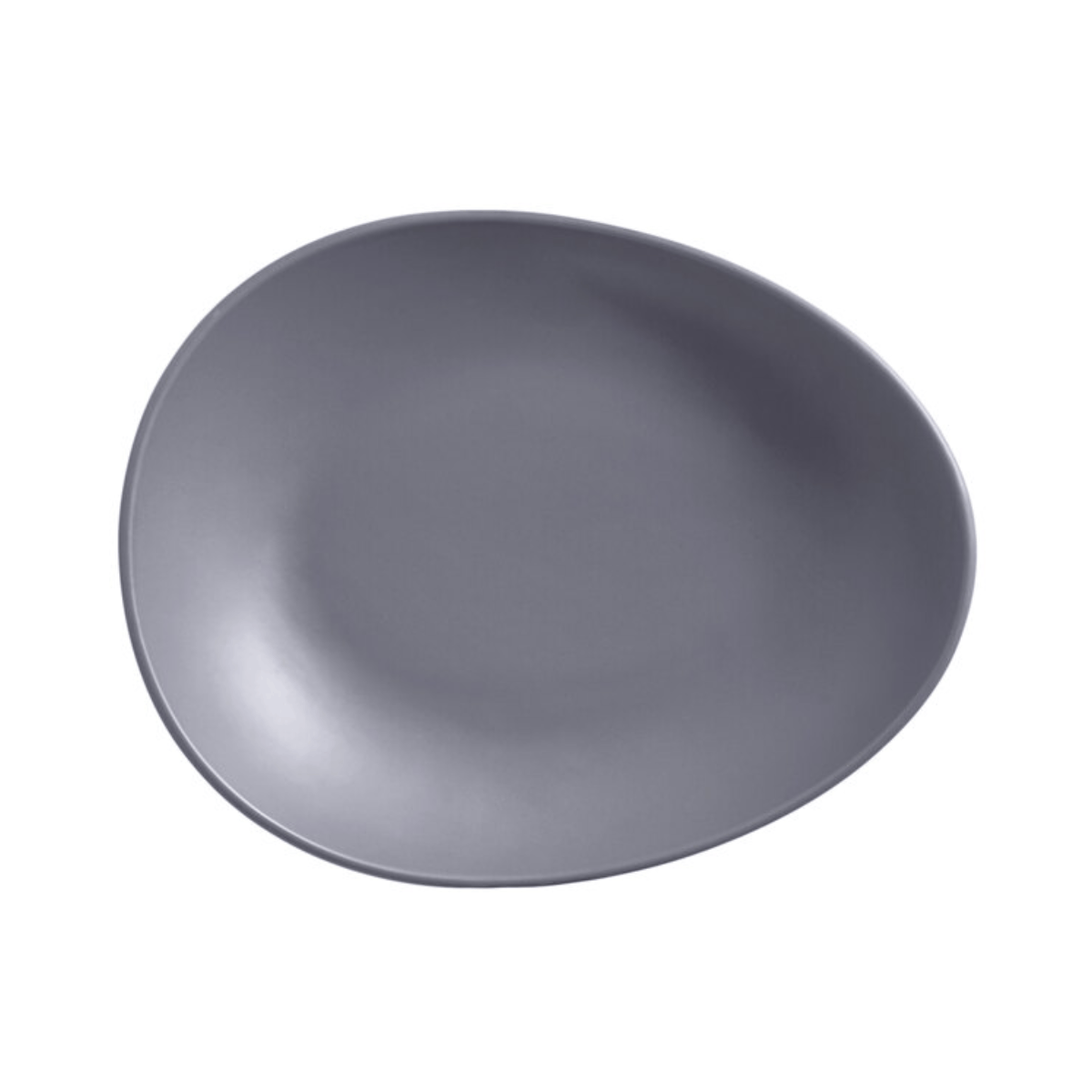 Plato Ovalado Coupe Drifstone Gris 35 x 26 cm Contiene 12 Piezas